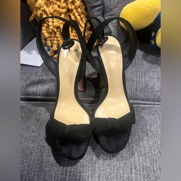 Clarita 120 bow-detailed suede platform sandals Size 37.5 - Picture 5 of 8